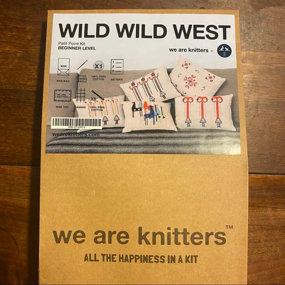 NWT We Are Knitters Petit Point Kit - Idaho Wild Wild West Mini Cotton - Picture 3 of 5